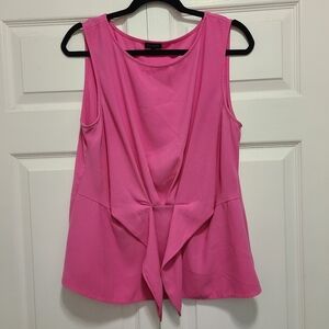 Talbots Pink Sleeveless Blouse Size Large Preppy Career Top L‎